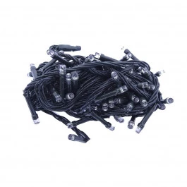 PISCA 100 LÂMPADAS LED AZUL FIXO 127V FIO VERDE 10M