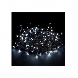 PISCA 100 LÂMPADAS LED BLINDADO 6500K(BRANCO FRIO)FIXO 220V FIO VERDE 10M