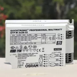 REATOR ELETRÔNICO OSRAM P/LÂMPADA COMPACTA 2x26W 36W 42W 57Wx220V QTP-M