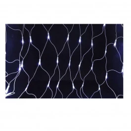 REDE 160 LÂMPADAS LED 6500K(BRANCO FRIO)8 FUNÇÕES 220V FIO BRANCO 2M