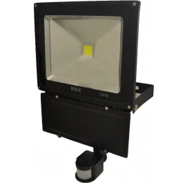 REFLETOR HOLOFOTE LED COB 100W 6500K(BRANCO FRIO)BIVOLT COM SENSOR 
