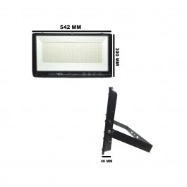 REFLETOR HOLOFOTE LED SMD  500W 6500K(BRANCO FRIO)BIVOLT IP66 PREMIUM