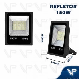 REFLETOR HOLOFOTE LED SMD   150W 6500K(BRANCO FRIO)BIVOLT IP66