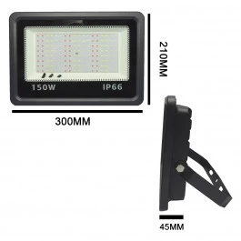 REFLETOR HOLOFOTE LED SMD   150W RGB IP66 COM CONTROLE 