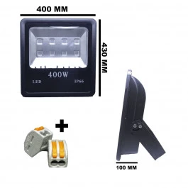 REFLETOR HOLOFOTE LED COB RGB 400W c/control BIVOLT IP65