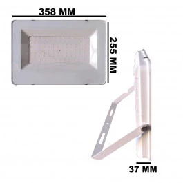REFLETOR HOLOFOTE LED SMD 150W 6500K(BRANCO FRIO)BIVOLT IP66 CARCAÇA BRANCA