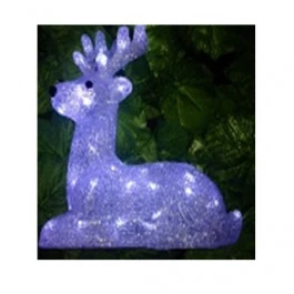 RENA EM ACRÍLICO COM 40 LEDS BRANCA 8 FUNÇÕES 127V 0,32m