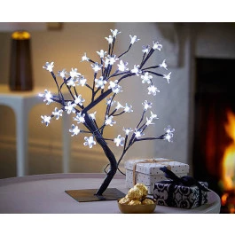 ÁRVORE DE NATAL 45CM LED BRANCO QUENTE BIVOLT 3000K
