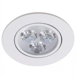 SPOT LED EMBUTIR    7W 3000K(BRANCO QUENTE)BIVOLT REDONDO