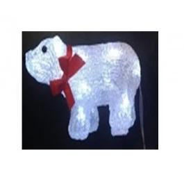 URSINHO EM ACRÍLICO COM 20 LEDS 220V 15 x 10cm