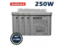 REATOR INTRAL PARA LÂMPADA VAPOR MERCÚRIO  250W 220V(USO INTERNO) 00178 KIT4