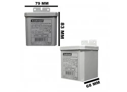 REATOR INTRAL PARA LÂMPADA VAPOR MERCÚRIO    80W 220V(USO INTERNO) 00175