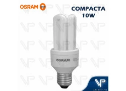 LÂMPADA COMPACTA 3U OSRAM 10W 127V 6500K(BRANCO FRIO)E27 DULUXSTAR