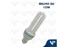 LÂMPADA LED 3U MILHO 12W 6500K(BRANCO FRIO)E27 BIVOLT 