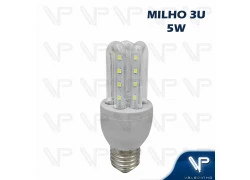 LÂMPADA LED 3U MILHO 5W 6500K (BRANCO FRIO)E27 BIVOLT 