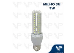 LÂMPADA LED 3U MILHO 9W 6500K(BRANCO FRIO)E27 BIVOLT 