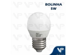 LÂMPADA LED BULBO 5W 3000K(BRANCO QUENTE)E27 BIVOLT 