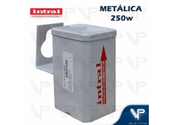 REATOR INTRAL PARA LÂMPADA VAPOR METÁLICO   250W 220V(USO EXTERNO) 01209