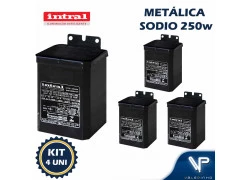REATOR INTRAL PARA LÂMPADA VAPOR SÓDIO 250W 220V(USO INTERNO) 00889 KIT4