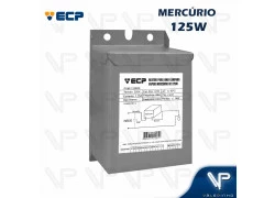 REATOR PARA LÂMPADA VAPOR MERCÚRIO 125W 220V(USO INTERNO) 