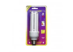 LÂMPADA ELETRÔNICA 3U 20W 220V 6400K(BRANCO FRIO) E27
